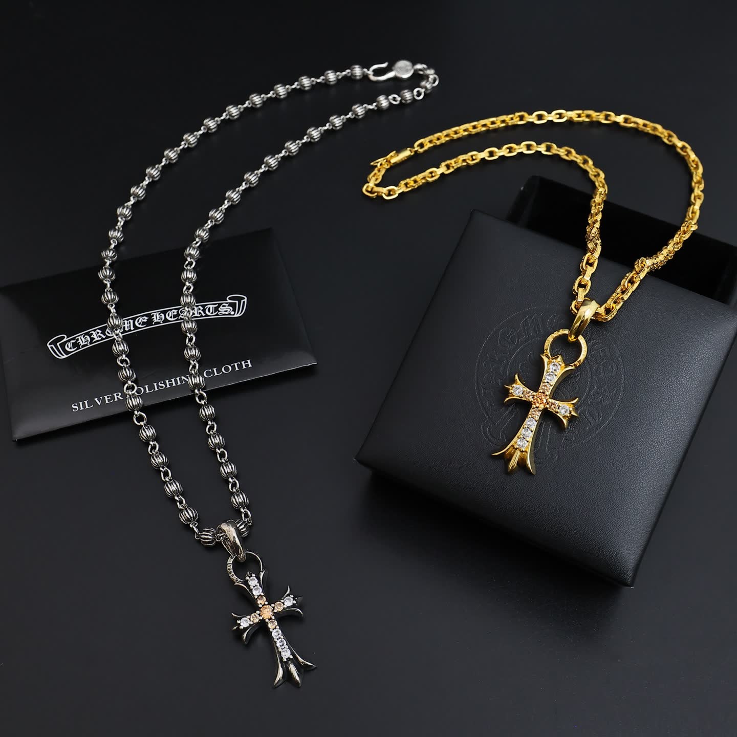 Chrome Hearts The Heartsoul Cross Pendant Necklace Chrome Hearts The Heartsoul Cross Pendant Necklace